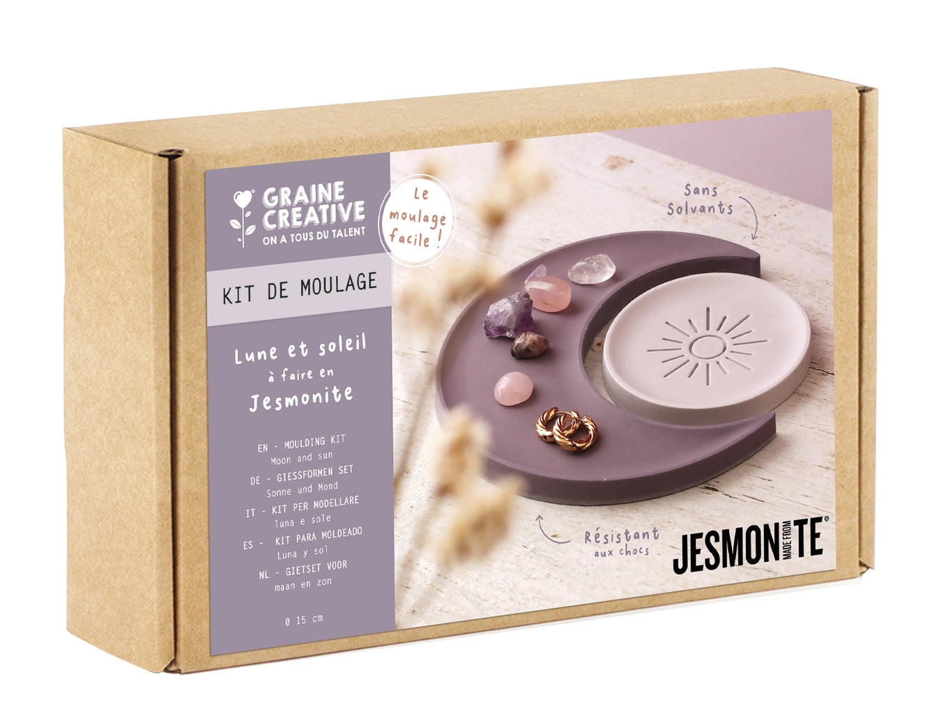 Kit DIY - Moulage Jesmonite Lune & Soleil