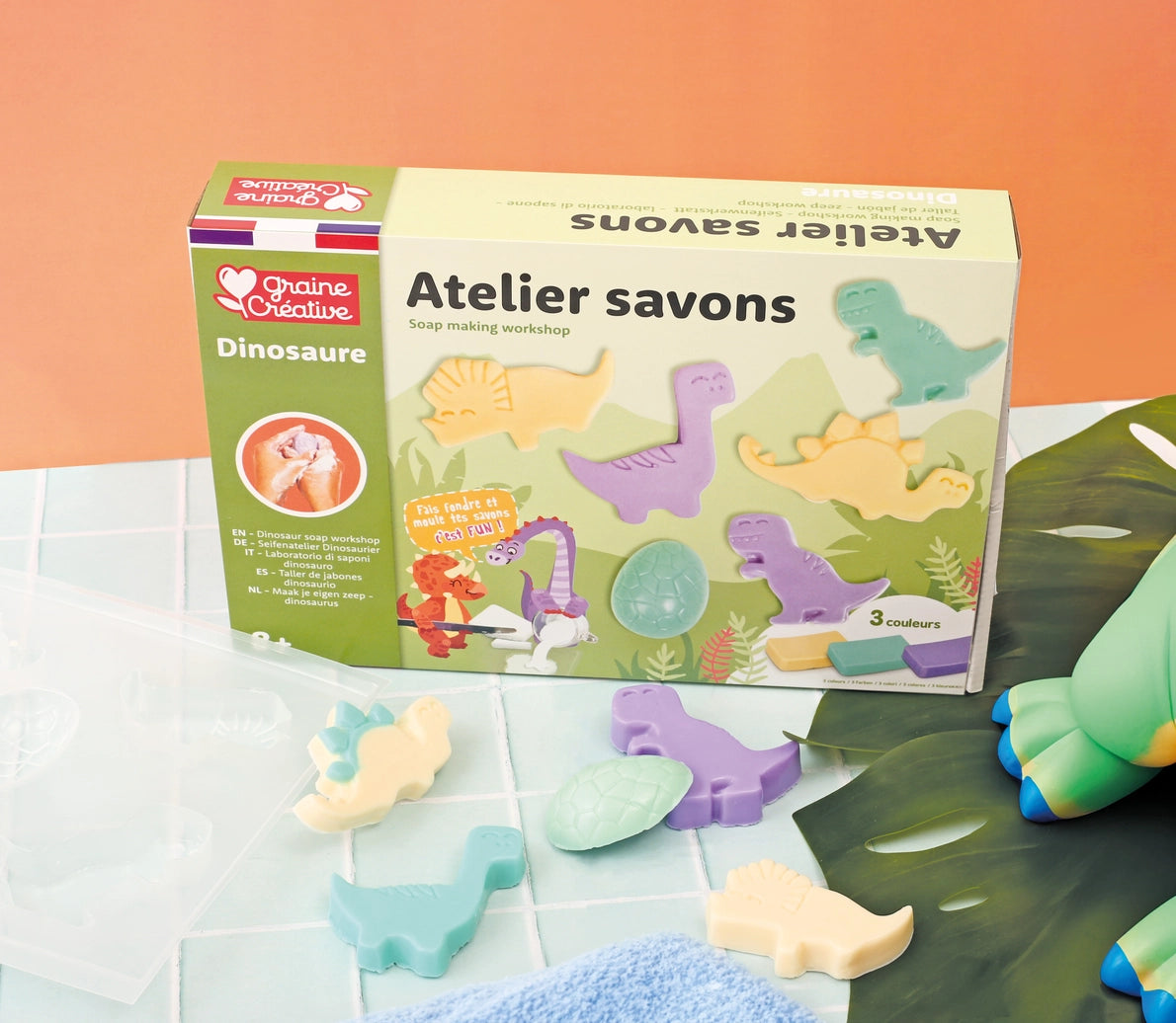 Kit DIY - Atelier savons Dinosaures