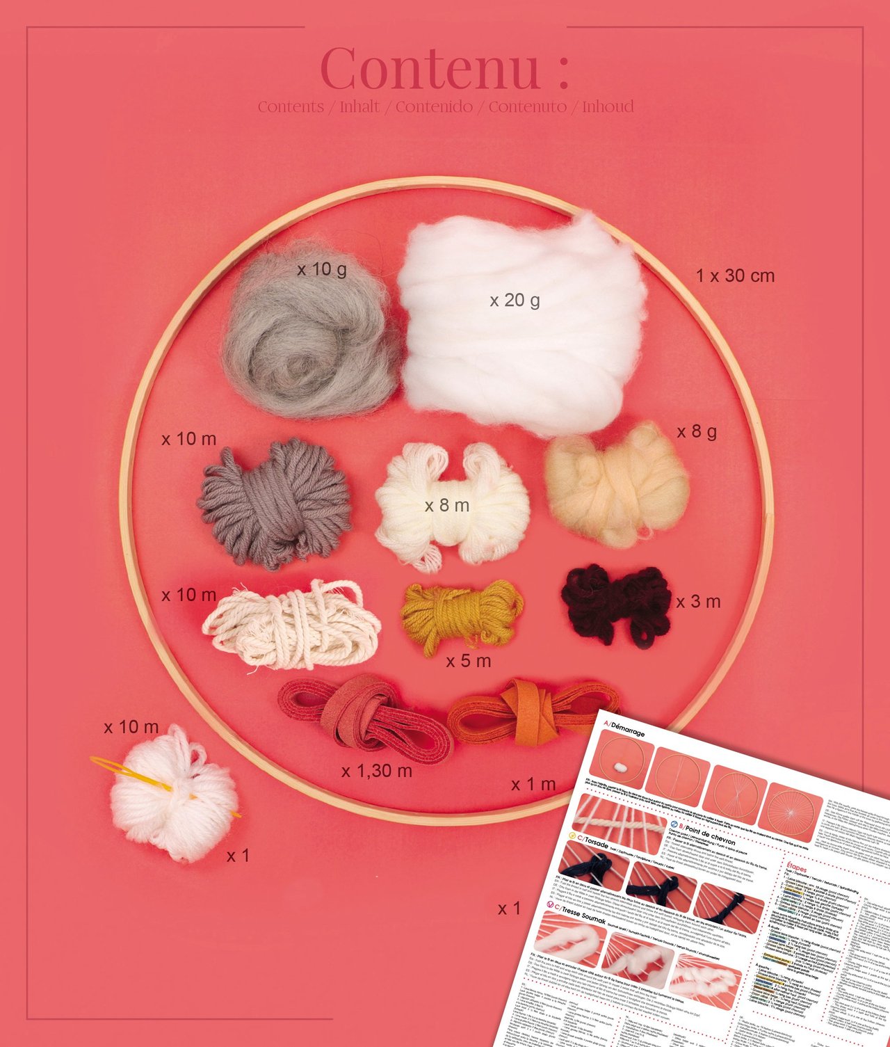 Kit  DIY - Métier à tisser rond - Poétique