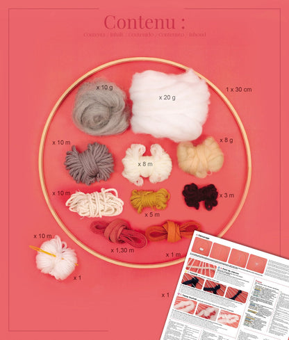 Kit  DIY - Métier à tisser rond - Poétique
