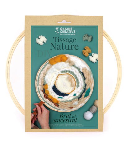 Kit DIY - Métier à tisser rond - Nature