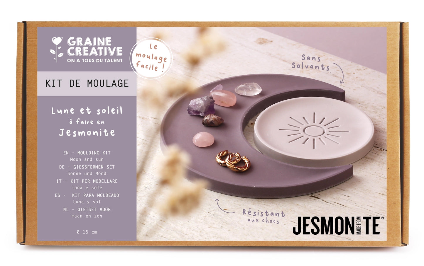 Kit DIY - Moulage Jesmonite Lune & Soleil