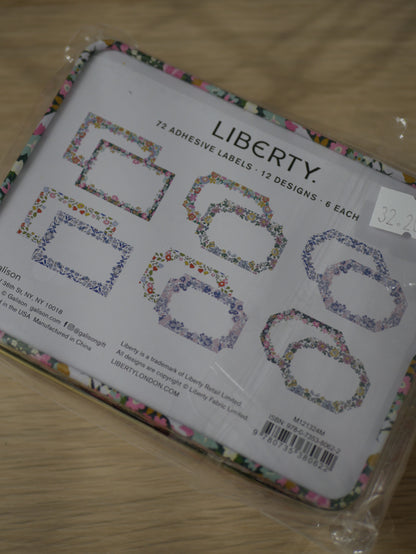 Boîte de 72 étiquettes autocollantes Liberty