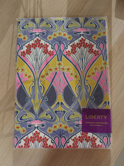 Carnet brodé Liberty Lanthe Bloom