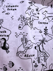 Coupon de tissus de coton à colorier