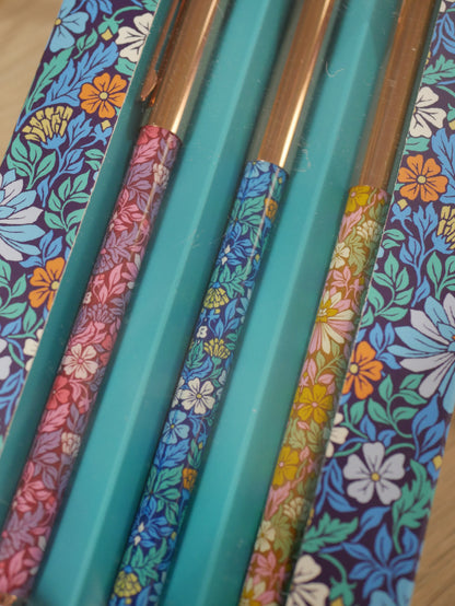 Set de 3 stylos Liberty Moon flower