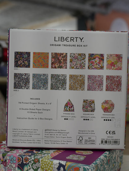Set de papiers origami Liberty - Treasure Box