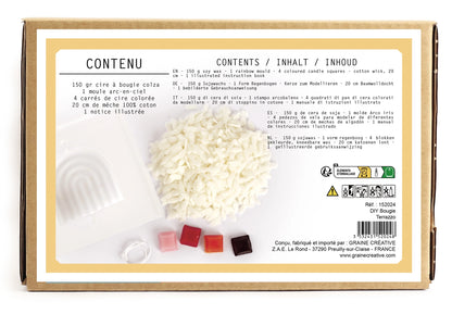 Kit DIY - Bougie arc en ciel terrazzo