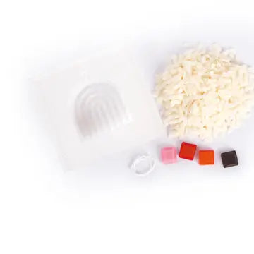Kit DIY - Bougie arc en ciel terrazzo