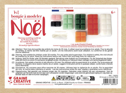 Kit DIY - Bougies à modeler Noël