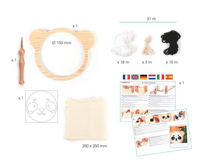 Kit DIY - Punch Needle Panda